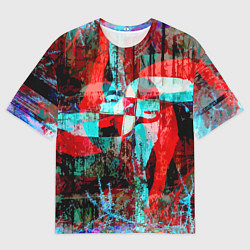 Мужская футболка оверсайз Авангардная композиция - вертушка