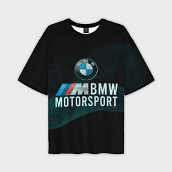 Футболка оверсайз мужская BMW Motosport theam, цвет: 3D-принт
