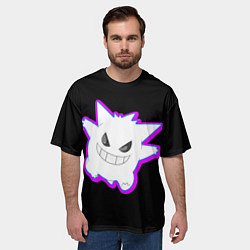 Футболка оверсайз мужская Pokemon gengar, цвет: 3D-принт — фото 2