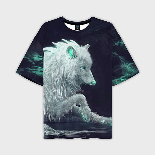 Мужская футболка оверсайз Магическая волчица / 3D-принт – фото 1