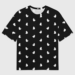 Футболка оверсайз мужская Призрачный принт, цвет: 3D-принт