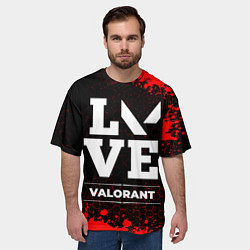Футболка оверсайз мужская Valorant love классика, цвет: 3D-принт — фото 2