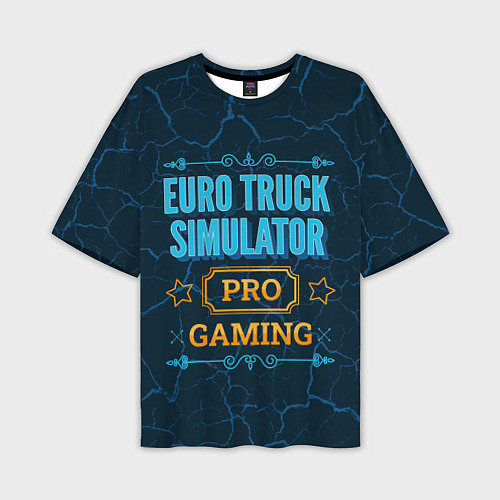 Мужская футболка оверсайз Игра Euro Truck Simulator: pro gaming / 3D-принт – фото 1