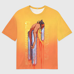 Мужская футболка оверсайз Уставший Дэндзи