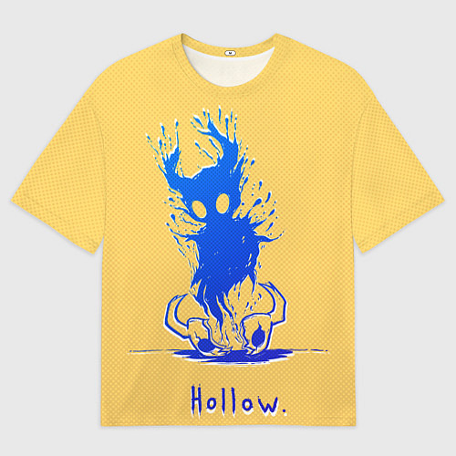 Мужская футболка оверсайз Hollow Рыцарь в синем градиенте Hollow Knight / 3D-принт – фото 1
