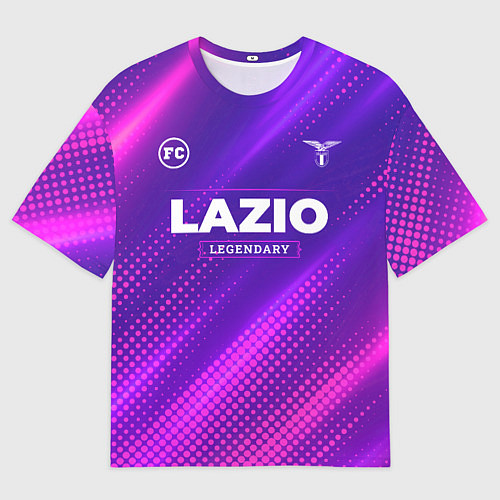 Мужская футболка оверсайз Lazio legendary sport grunge / 3D-принт – фото 1
