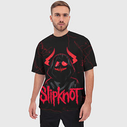 Футболка оверсайз мужская Slipknot - rock forever, цвет: 3D-принт — фото 2