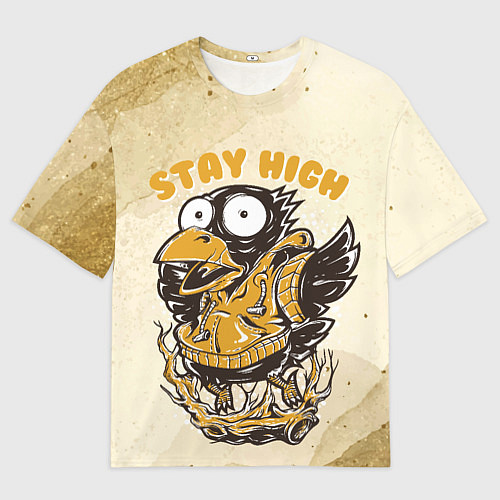 Мужская футболка оверсайз Воронёнок / 3D-принт – фото 1