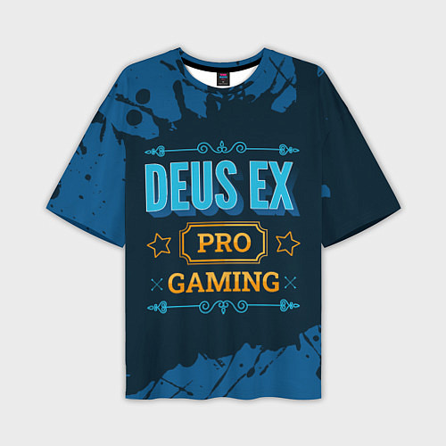 Мужская футболка оверсайз Игра Deus Ex: pro gaming / 3D-принт – фото 1