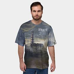Футболка оверсайз мужская STALKER Саркофаг, цвет: 3D-принт — фото 2