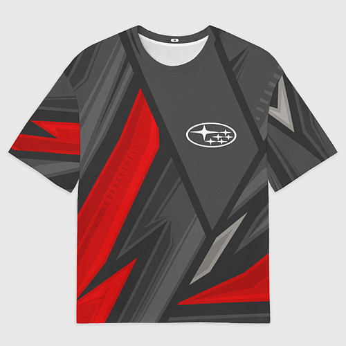 Мужская футболка оверсайз Subaru sports racing / 3D-принт – фото 1