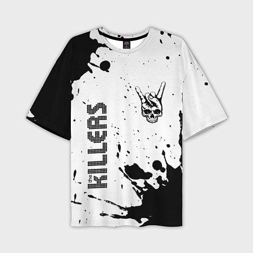 Мужская футболка оверсайз The Killers и рок символ на светлом фоне / 3D-принт – фото 1