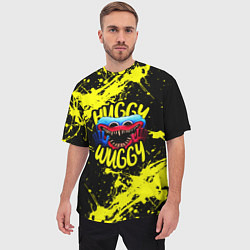 Футболка оверсайз мужская Хагги Вагги желтые брызги краски, цвет: 3D-принт — фото 2