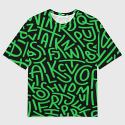 Мужская футболка оверсайз Каллиграффити