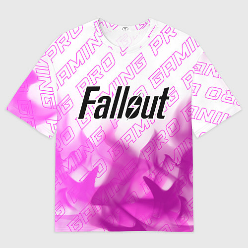 Мужская футболка оверсайз Fallout pro gaming: символ сверху / 3D-принт – фото 1
