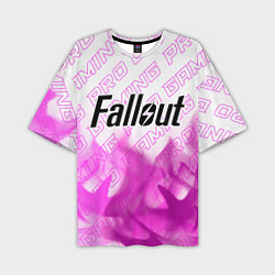 Футболка оверсайз мужская Fallout pro gaming: символ сверху, цвет: 3D-принт