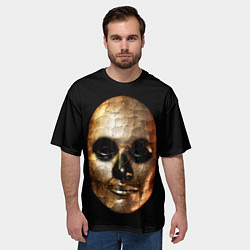 Футболка оверсайз мужская Золотая маска Хэллоуин, цвет: 3D-принт — фото 2