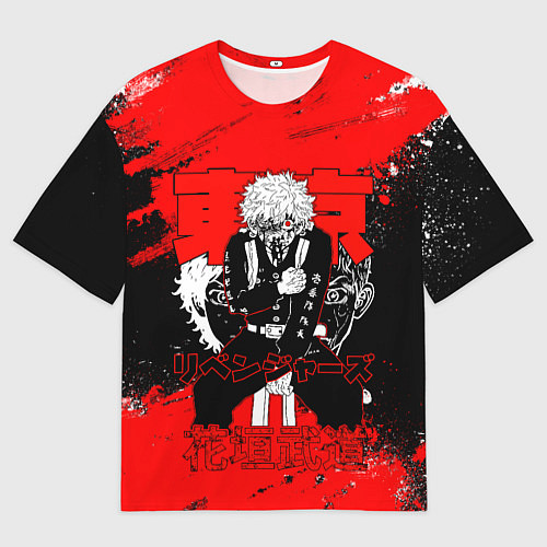 Мужская футболка оверсайз Такемичи Ханагаки : Токийские мстители / 3D-принт – фото 1