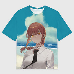 Мужская футболка оверсайз Демон контроля : Макима