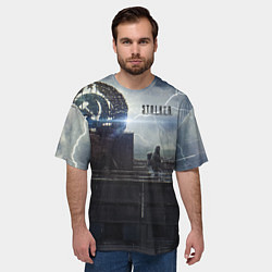 Футболка оверсайз мужская STALKER Герб СССР В Припяти, цвет: 3D-принт — фото 2