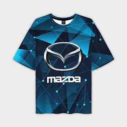 Футболка оверсайз мужская Mazda - абстракция, цвет: 3D-принт