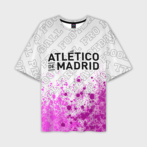 Мужская футболка оверсайз Atletico Madrid pro football: символ сверху / 3D-принт – фото 1