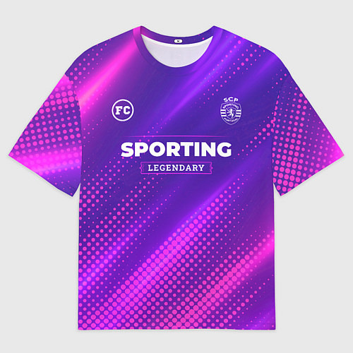 Мужская футболка оверсайз Sporting legendary sport grunge / 3D-принт – фото 1