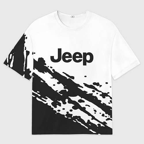 Мужская футболка оверсайз Jeep - textura / 3D-принт – фото 1