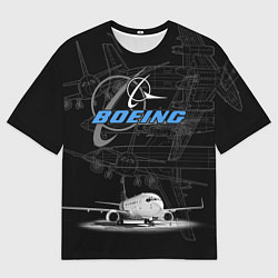 Мужская футболка оверсайз Boeing 737