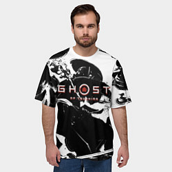 Футболка оверсайз мужская Самураи в бою, цвет: 3D-принт — фото 2