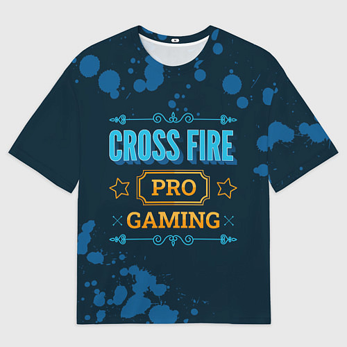 Мужская футболка оверсайз Игра Cross Fire: pro gaming / 3D-принт – фото 1