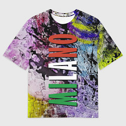 Футболка оверсайз мужская Avant-garde color texture - Milano, цвет: 3D-принт