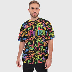 Футболка оверсайз мужская Capoeira colorful mens, цвет: 3D-принт — фото 2