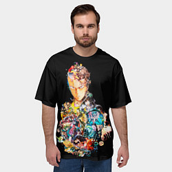 Футболка оверсайз мужская Все арки - One Punch Man, цвет: 3D-принт — фото 2