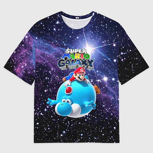 Мужская футболка оверсайз Super Mario Galaxy - Nintendo / 3D-принт – фото 1