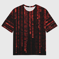 Футболка оверсайз мужская Программные иероглифы, цвет: 3D-принт