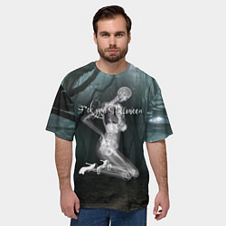 Футболка оверсайз мужская F*ck your halloween!, цвет: 3D-принт — фото 2