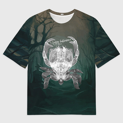 Мужская футболка оверсайз Happy Halloween - Crab / 3D-принт – фото 1