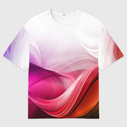 Футболка оверсайз мужская Кремовый дизайн, цвет: 3D-принт