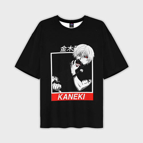Мужская футболка оверсайз Tokyo Ghoul - Kaneki Ken / 3D-принт – фото 1