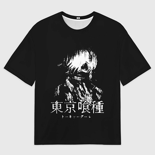 Мужская футболка оверсайз Kaneki Ken: Tokyo Ghoul / 3D-принт – фото 1