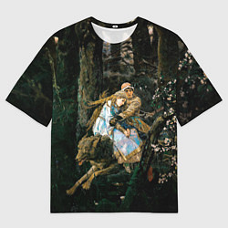 Футболка оверсайз мужская Васнецов Иван царевич на Сером Волке, цвет: 3D-принт