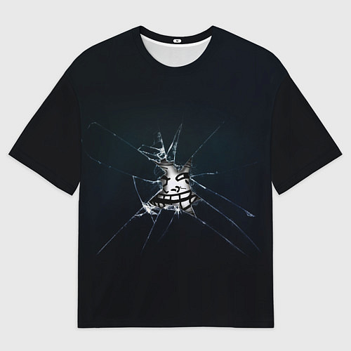 Мужская футболка оверсайз Trollface мем / 3D-принт – фото 1