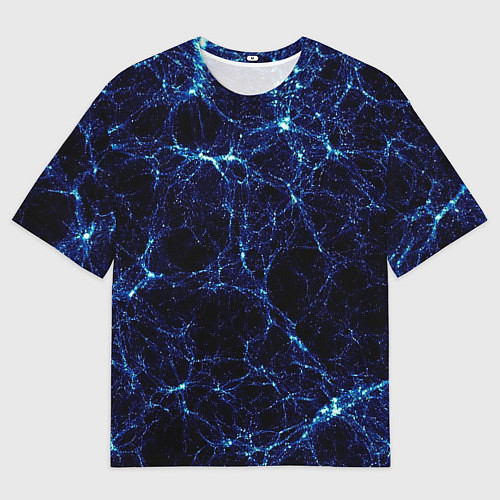 Мужская футболка оверсайз Микро иней / 3D-принт – фото 1