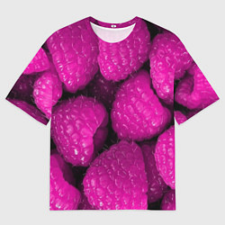 Мужская футболка оверсайз Ягоды малины