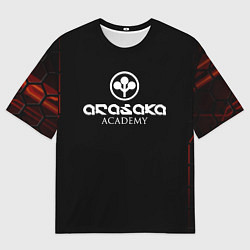Футболка оверсайз мужская Киберпанк - Arasaka Academy, цвет: 3D-принт