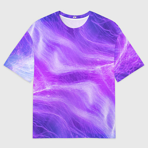 Мужская футболка оверсайз Розовый неон / 3D-принт – фото 1