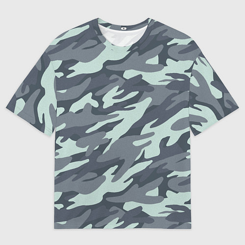Мужская футболка оверсайз Узор камуфляж / 3D-принт – фото 1