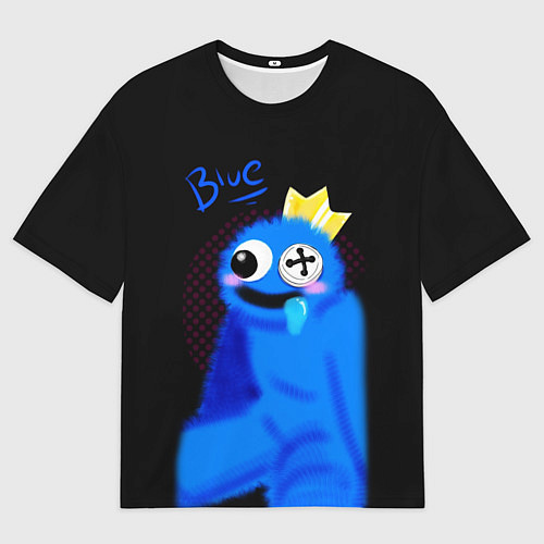 Мужская футболка оверсайз Blue - Rainbow Friends / 3D-принт – фото 1
