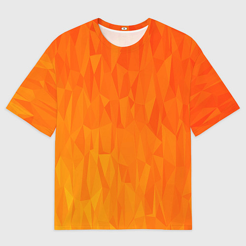 Мужская футболка оверсайз Абстрактно-огненный узор / 3D-принт – фото 1